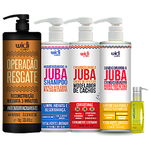 Kit Widi Op Resgate Encaracolando Shampoo Condicionador Argan 120ml