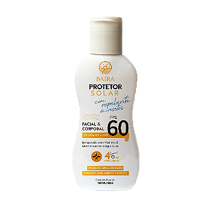 Protetor Solar com Repelente Fps 60 Baíra 120 ml