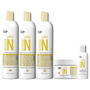 Kit Curly Care Linha N Completa Shampoo, Condicionador, Ativador de Cachos, Manteiga e Óleo