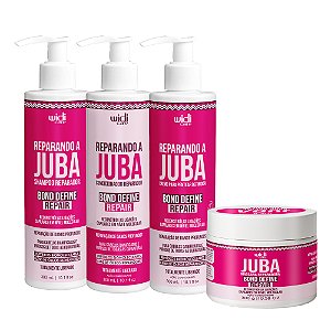 Kit Widi Care Juba Bond Repair Shampoo, Condicionador, Creme, Máscara