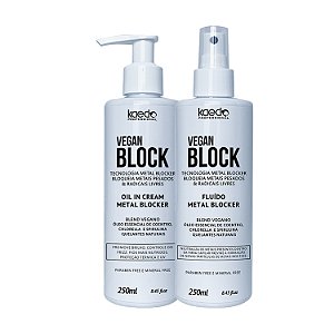 Kit Kaedo Professional Vegan Block Óleo em Creme + Fluído