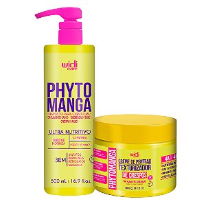 Kit Widi Care PhytoManga Curvas Shampoo, Creme de Pentear Crespos