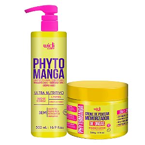 Kit Widi Care PhytoManga Curvas Shampoo, Creme de Pentear Ondas