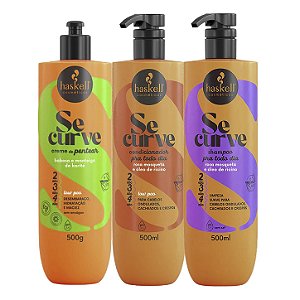 Kit Haskell Curve Se Shampoo, Condicionador + Creme