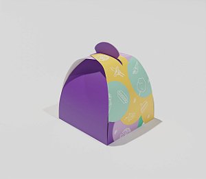 Caixa Para Cupcake 100 Unidades | Arte Padrão | Pluspack Embalagens