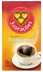 Café 3 Corações Pacote com 500 Gramas