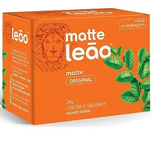 Chá Matte Leão Natural Sachês 250grs caixa com 15 unid
