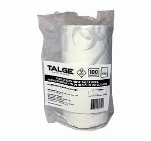Saco Hospitalar Infectante 30L 59x62 Branco Talge Unid