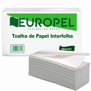 Papel Toalha Interfolha Branco 19 x 20 Europel pc