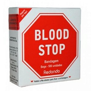 Curativo Redondo Bege Blood Stop Infantil cx 500