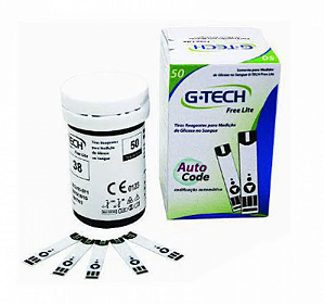 Diagnostico em Tiras Para Medidor Gtech Free cx com 50