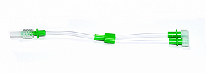 Tubo Extensor com 2 vias com Corta Fluxo Mark Med pct com 10 unid