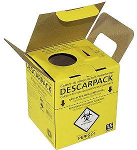 Caixa Coletora Perfurante / Cortante 1,5 L Descarpack unid