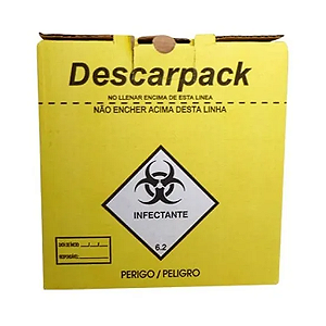 Caixa Coletora Perfurante / Cortante 13 L Descarpack unid