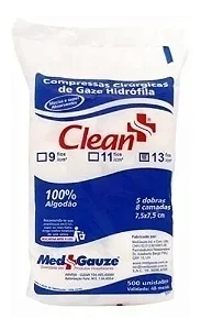 Compressa de Gaze 13 Fios Não Estéril Clean 215g