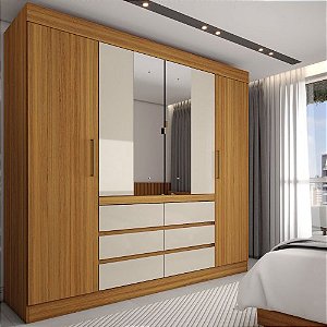 DORM. GUARDA ROUPA CADIS CIANOMOMO/OFF WHITE