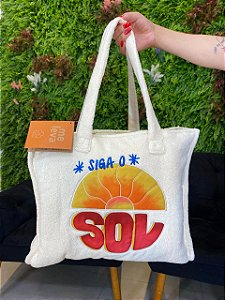 Totebag Farm praiana siga o sol off white