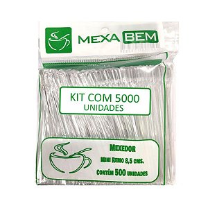 5000 Mexedor Tipo Mini Remo 8,5 cm Café Chá Mexa Bem