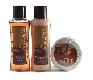 Kit 50 Andiroba Shampoo Condicionador Sabonete Hotel Motel