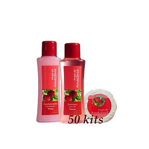 Kit 50 Sabonete 20g Shampoo Condicionador 35 Ml  Hotel Motel