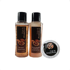 Kit 50 Castanha Sabonete Shampoo Condicionador Hotel Motel