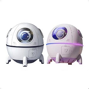 Umidificador de ar Astronauta Aromatizador Capsula Espacial