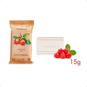 Kit 50 Mini Sabonete Pitanga 15g Pousada Hotel Motel Pousada