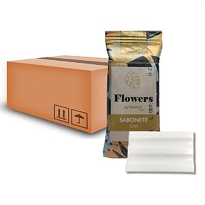 100 Sabonete Floral 15g Mini Barra Retangular Motel Hotel