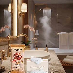 50 Sabonete Castanha 20gr Retangular Hidratante Motel Hotel