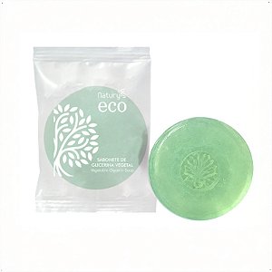 Kit 50 Sabonete Glicerina Eco 20g Redondo Hotel Motel Airbnb