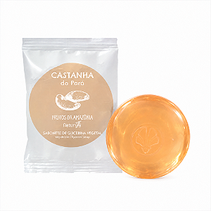 Kit 50 Sabonete Glicerina Castanha 20g Redondo Hotel Motel