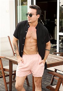Shorts Viscolinho Rosé