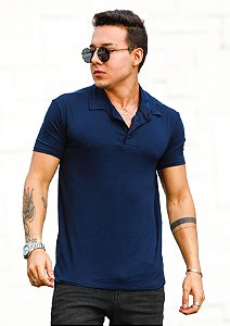 Camiseta Polo Azul Marinho