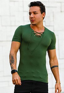Camiseta Ilhós Verde Militar