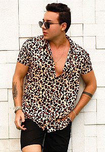 Camisa Viscose Animal Print