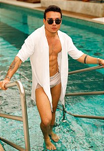 Kimono Assimétrico Branco