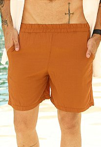 Shorts Viscose Caramelo