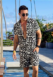 Conjunto Viscose Animal Print