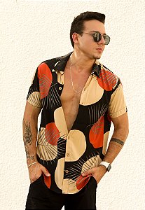 Camisa Viscose Estampada