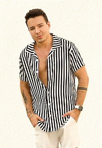 Camisa Viscose Listrada