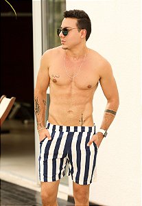 Shorts Viscolinho Listrado