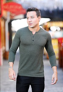 Blusa Lã Verde Militar