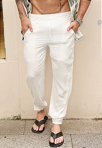 Calça Jogger Viscose Off