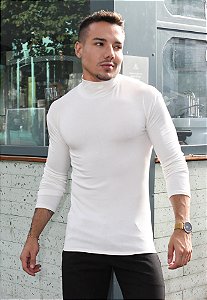 Blusa Gola Alta Off White