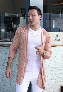 Cardigan Lã Rosé
