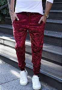 Calça Veludo Marsala