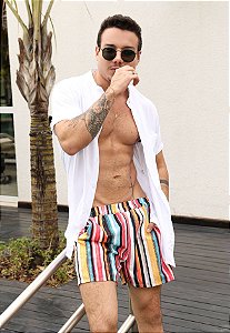 Shorts Crepe Light Listrado