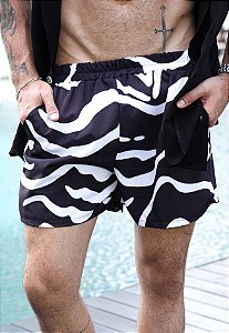 Shorts Estampado Zebra