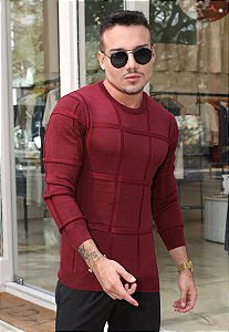 Suéter Tricot Vinho