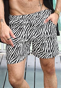 Shorts Masculino Viscose Zebra